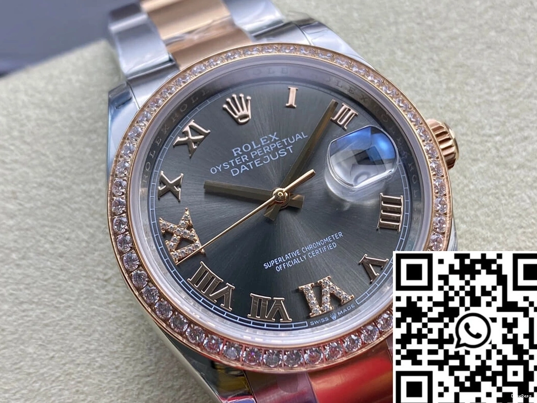 Factory EW M126281RBR-0012 Diamond-set Bezel Datejust Rolex 0407